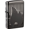 Zippo Classic 48738 — чёрная зажигалка с клеймом пламени